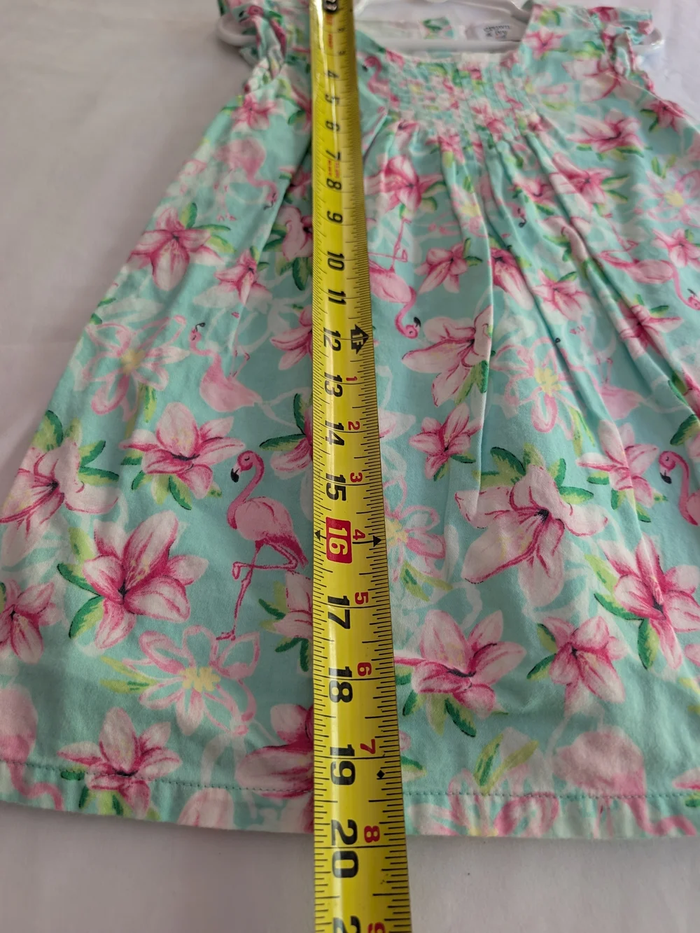 crown & ivy Mint Floral Flamingo Cotton Nightgown with Pink Accents